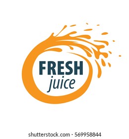 juice splash vector sign