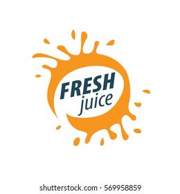 juice splash vector sign