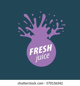 juice splash vector sign