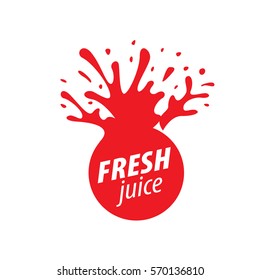 juice splash vector sign
