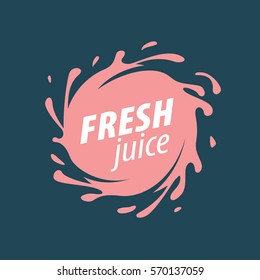 juice splash vector sign
