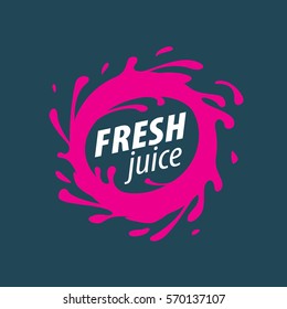 juice splash vector sign