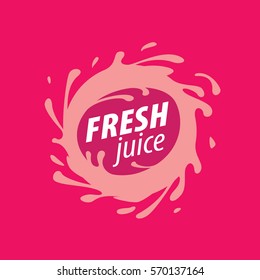 juice splash vector sign