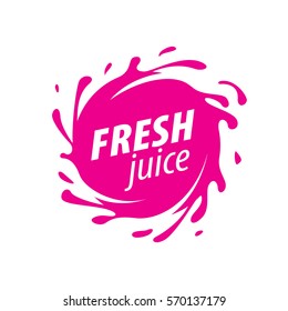 juice splash vector sign