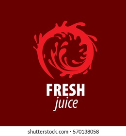 juice splash vector sign