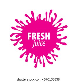 juice splash vector sign
