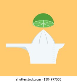 juice squeezer vector. lemon vector.  