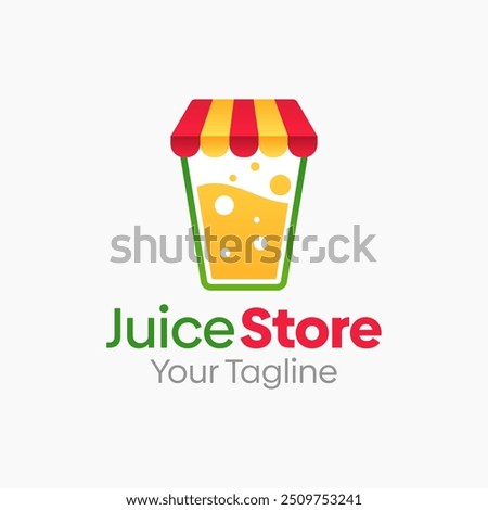 Juice Store Logo Design Template. Good for Business, Agency, Community and Organization