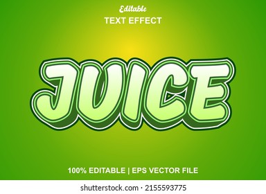 Juice Text Effect With Green Color.