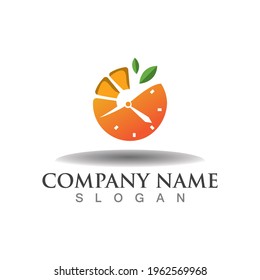 Juice Time logo design illustration health concept vector template