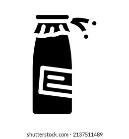 juice tomato glyph icon vector. juice tomato sign. isolated contour symbol black illustration
