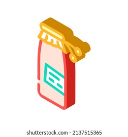 juice tomato isometric icon vector. juice tomato sign. isolated symbol illustration