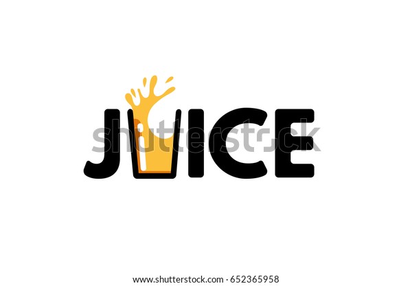 Juice\
Typography Letter Logo Design\
Illustration