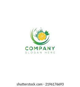 Diseño del logotipo de arte Juice Vector