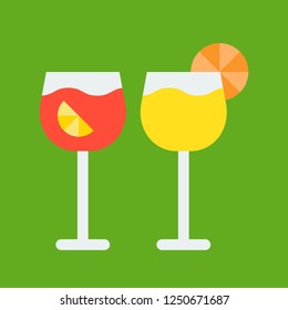 Juice vector, Christmas related flat design icon