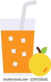 concepto de vector de jugo sobre fondo blanco. icono de ilustración aislada