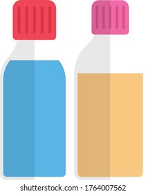 juice vector flat color icon 