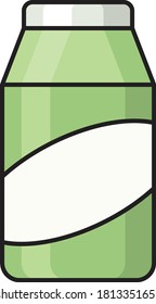 juice vector flat color icon 