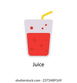 Juice vector Flat Icon Design illustration. Symbol on White background EPS 10 File 