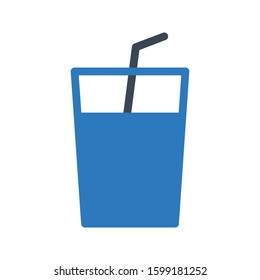 juice vector glyph color icon 
