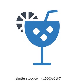 juice vector glyph colour icon 