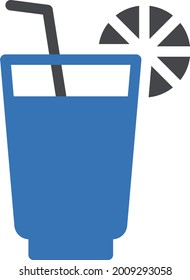 juice vector glyph colour icon