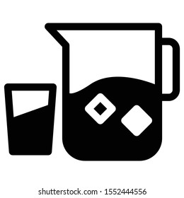 juice vector glyph flat icon
