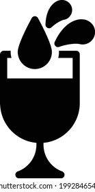 juice vector glyph flat icon