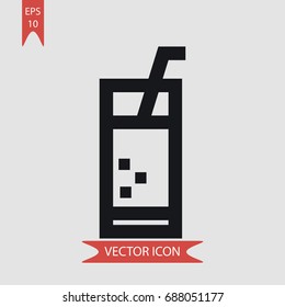 Juice vector icon, illustration symbol