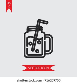 Juice vector icon, illustration symbol