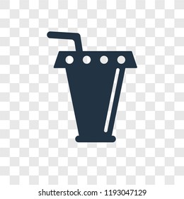 Juice vector icon isolated on transparent background, Juice transparency logo concept