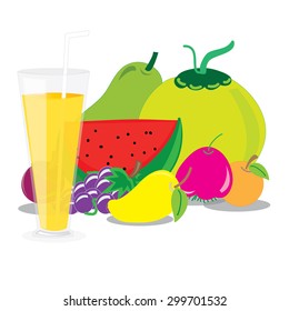 Juice. Vector illustration