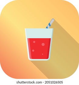 juice Vector illustration on a transparent background. Premium quality symbols. Vector Line Flat color  icon for concept and graphic design.