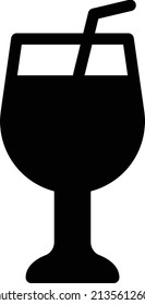 juice Vector illustration on a transparent background. Premium quality symbols. Stroke vector icon for concept and graphic design.