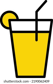 juice Vector illustration on a transparent background.Premium quality symmbols.Stroke vector icons for concept and graphic design.