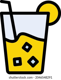 juice vector line colour icon