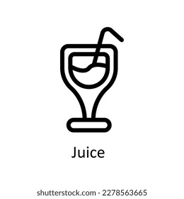 Juice Vector       outline Icons. Simple stock illustration stock