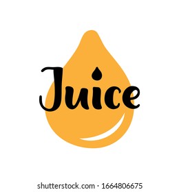 Juice vector text, hand drawn lettering