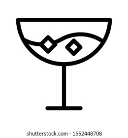 juice vector thin line icon