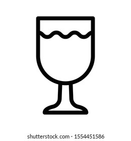 juice vector thin line icon