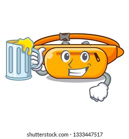 With juice waist bag the shape funny characters