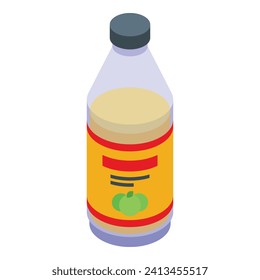 Juice wine splash icon isometric vector. Food agriculture. Juice elixir