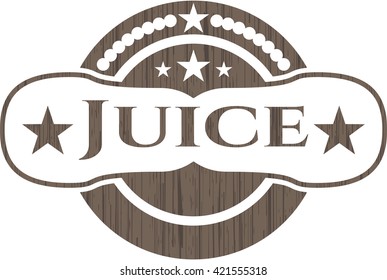 Juice wood icon or emblem