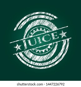 Juice written with chalkboard texture. Vector Illustration. Detailed.