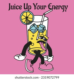 Juice Up Your Energy With Juice Groovy Character Design