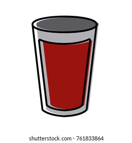 Juicei n glass cup