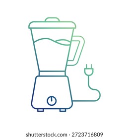 Icono de licuadora con Vector de fondo blanco Ilustración de stock