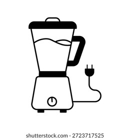 Icono de licuadora con Vector de fondo blanco Ilustración de stock