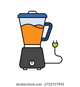 Icono de licuadora con Vector de fondo blanco Ilustración de stock