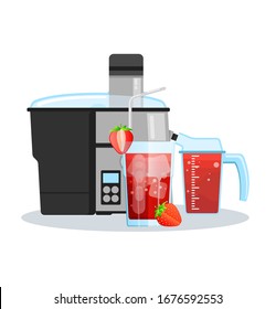 Juicer or blender for making juices and fruit cocktails